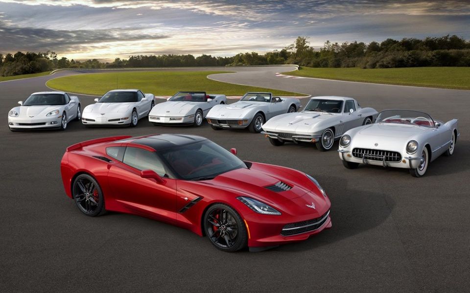 Sve generacije Corvette