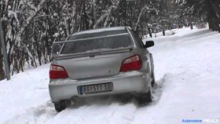 Subaru Impreza STI snow fun